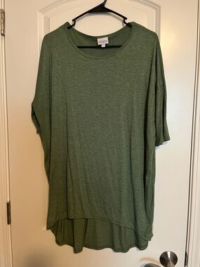 Soft Knit Heathered Olive Green Women’s Top
